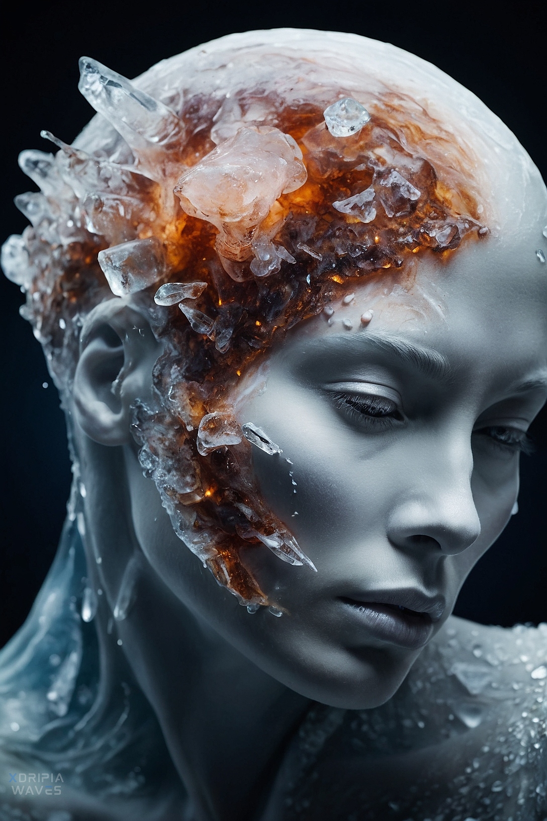 Quartz Reflection 07 — visual artwork by Xdripia Waves