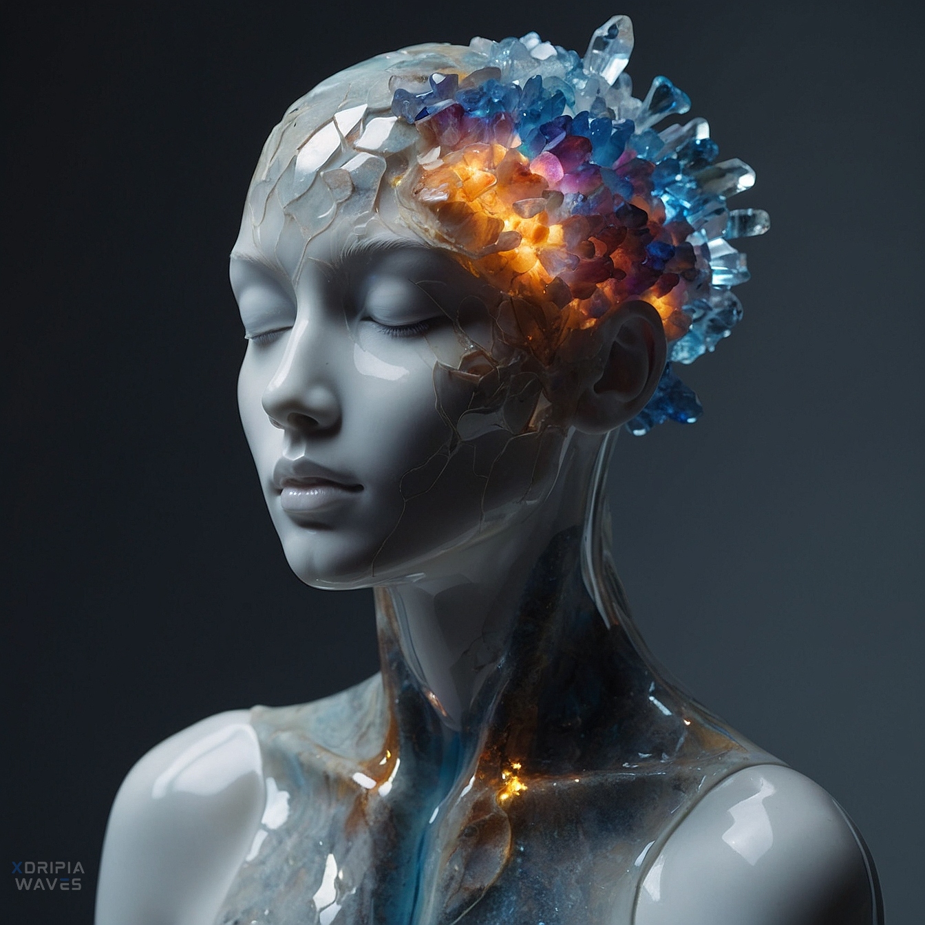 Quartz Reflection 09 — visual artwork by Xdripia Waves